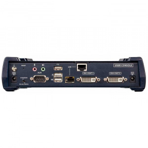 KVM- Aten KE6940AR-AX-G DVI-I Dual Display KVM over IP receiver Ethernet + Optical black