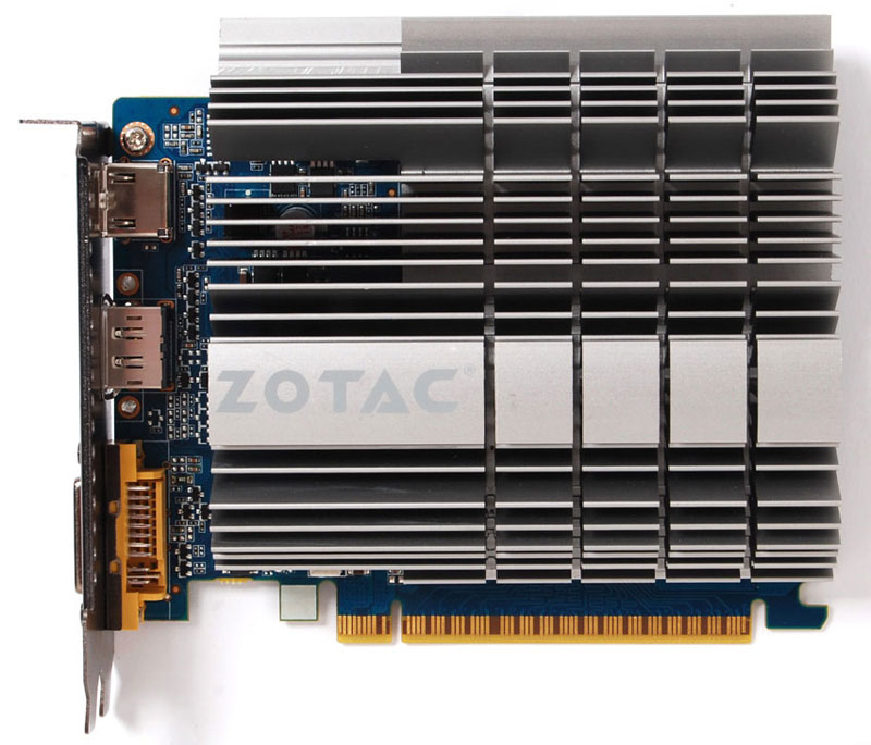 ���������� ZOTAC GeForce GT 430 Zone Passive - 1024 ��, GDDR3, PCI-E 2.0, 128 bit, Mini HDMI / 2x DVI ZT-40606-20L