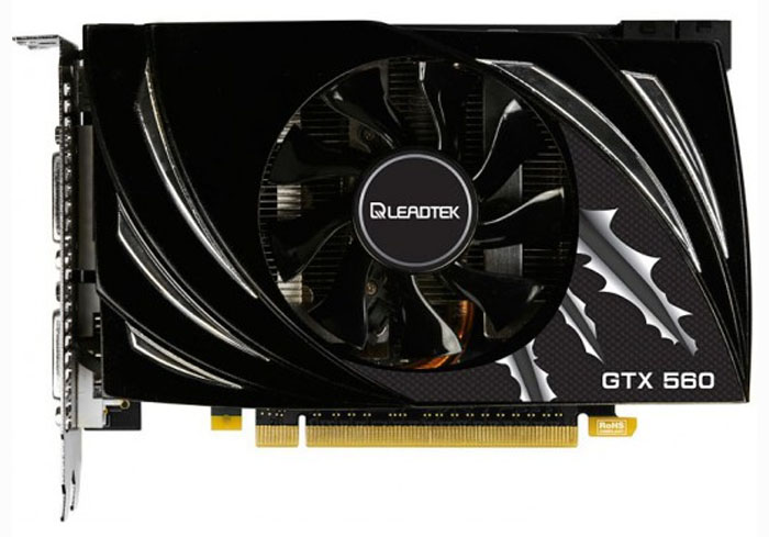 ���������� Leadtek GeForce GTX 560 2Gb - 2048 ��, GDDR5, PCI-E 2.0, 256 bit, Mini HDMI / 2x DVI
