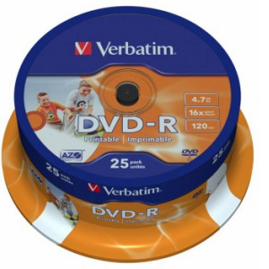 DVD- Verbatim DVD-R 4,7 Gb, Cake Box