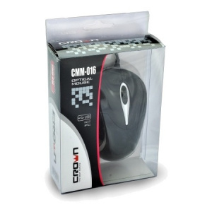   Crown CMM-016, USB, Black silver - 