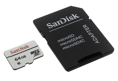     SanDisk High Endurance Video Monitoring microSDXC 64Gb Class 10 + SD-   - 