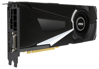  MSI GeForce GTX 1070 AERO 8G OC (8Gb GDDR5, DVD-D + HDMI + 3xDP)