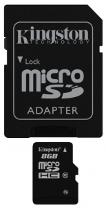     Kingston microSDHC 8Gb + SD- - 
