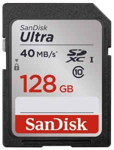     SanDisk Ultra SDXC Class 10 UHS-I 40MB/s 128GB - 