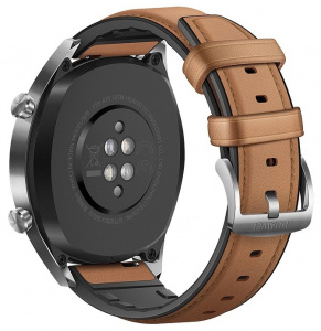 - Huawei Watch GT Steel Grey/Brown Hybrid Strap (FTN-B19)