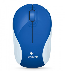   Logitech M187 Wireless Mini Mouse Brave Blue - 