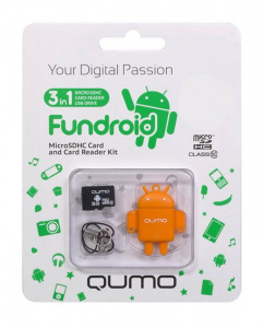     Qumo microSDHC 16Gb + USB- - 