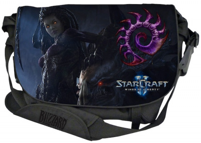  Razer StarCraft II Zerg Edition Messenger Bag 15.6"