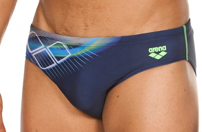     Arena Briza Brief Navy/Shiny Green, 001751 766, .110 - 