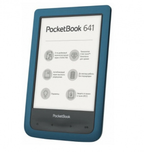  Pocketbook 641 Aqua 6" E-ink Carta PB641, blue