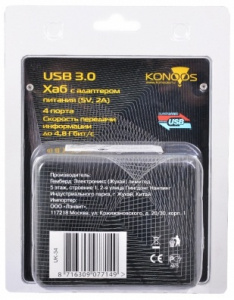   USB- Konoos UK-34 Black - 