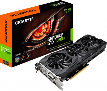  Gigabyte GTX1080Ti GV-N108TGAMINGOC BLACK-11GD 11Gb