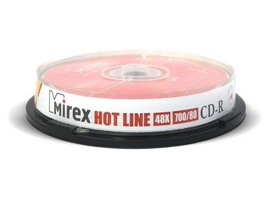 CD- Mirex 700 Mb, HotLine, Cake Box (10 )