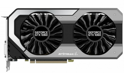  Palit GeForce GTX 1060 JetStream (6Gb GDDR5, DVI-D + HDMI + 3xDP)