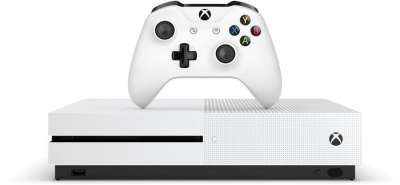   Microsoft Xbox One S  1  , white