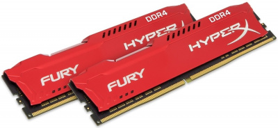   HyperX Fury HX426C16FR2K2/16 (16Gb 2666MHz) Red