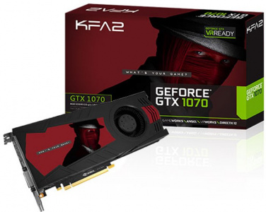  KFA2 GeForce GTX 1070 (8Gb GDDR5, DVI-D + HDMI + 3xDP)