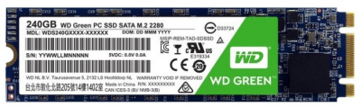 SSD- Western Digital WD Green PC SSD 240 GB WDS240G1G0B