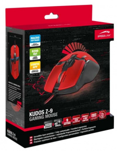   Speedlink KUDOS Z-9, USB, Red - 