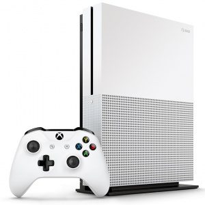   Microsoft Xbox One S 1 , White +  Resident Evil 2