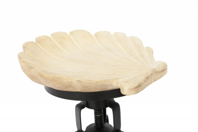  TetChair Secret De Maison Shell Stool (MA-1678) white wash