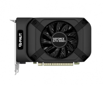  Palit GeForce GTX1050 Ti StormX (4Gb GDDR5, DVI-D + HDMI + DP), BULK