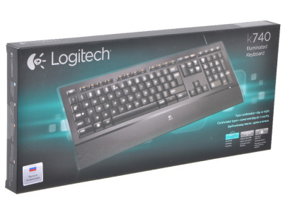    Logitech Illuminated Keyboard K740 Black USB - 