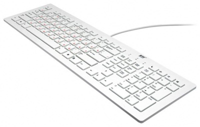    BTC 6311U Ultra Slim Keyboard USB, White - 