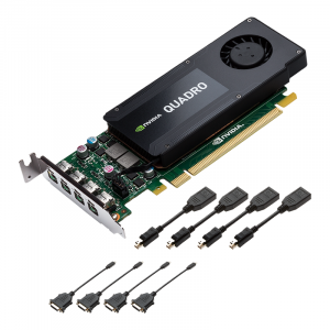  PNY Quadro K1200 (PCI-E 2.0, 4Gb GDDR5, 4x miniDP)