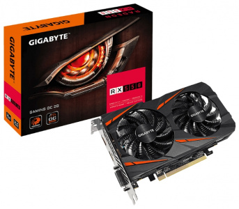  Gigabyte Radeon RX 550 1206Mhz PCI-E 3.0 2048Mb 7000Mhz 256 bit DVI