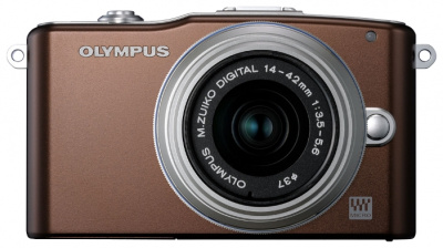    Olympus Pen E-PM1 Kit Brw/Slv - 