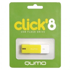    Qumo Click 8Gb, Lemon (RTL) - 