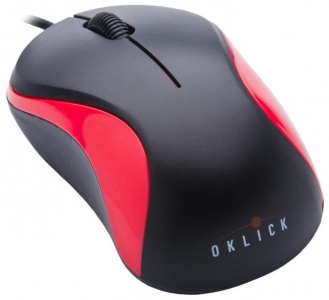   Oklick 115S Optical Mouse for Notebooks Black-Red USB - 