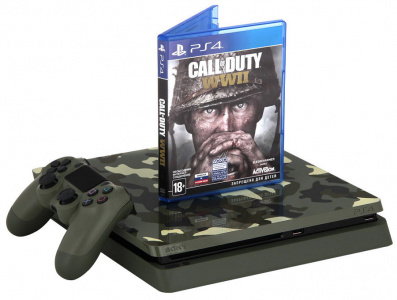   SONY PlayStation 4 Slim 1Tb (CUH-2108B) +  Call of Duty - World War II SE