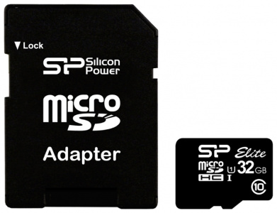     Silicon Power microSDHC 32GB + SD adapter - 