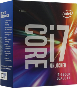  Intel Core i7-6800K Broadwell E (3400MHz, LGA2011-3, L3 15360Kb), BOX