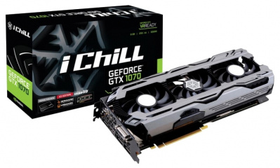  Innovision PCI-E NV iChill GTX1070 X3 8192Mb 256b DDR5 D-DVI+HDMI C107V3-1SDN-P5DNX