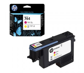     HP 744 F9J87A, purple/yellow - 