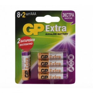   GP Extra Alkaline 24 AAA , 8+2 , 24AX8/2-2CR10