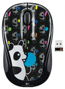   Logitech Wireless Mouse M325 panda candy Black USB - 