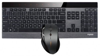    +  Rapoo Advanced Wireless Mouse Keyboard Combo 8900P Black - 