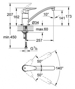  Grohe Eurodisc 33770001