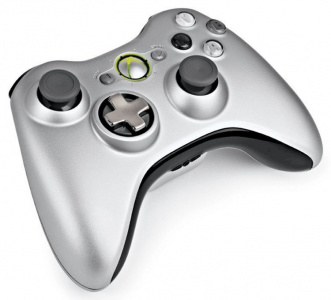  Microsoft Xbox 360 Wireless Controller Silver