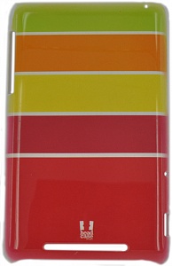  E-cell Head case orange and pink stripes design
