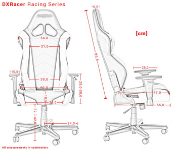   DXRacer Racing OH/RE0/NY, Black yellow