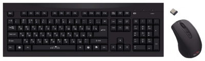    +  Oklick 210 M Wireless Keyboard Optical Mouse Black USB - 