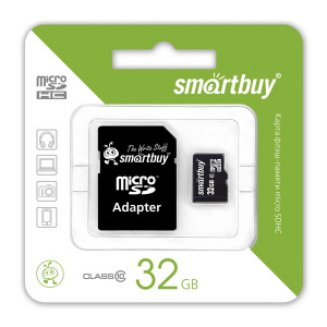     SmartBuy microSDHC 32Gb + SD- Black - 