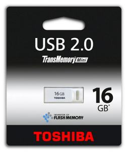    Toshiba TransMemory-Mini 19MB/s 16GB, White - 