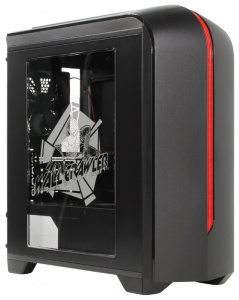    FOX 6601BR w/o PSU, Black/red